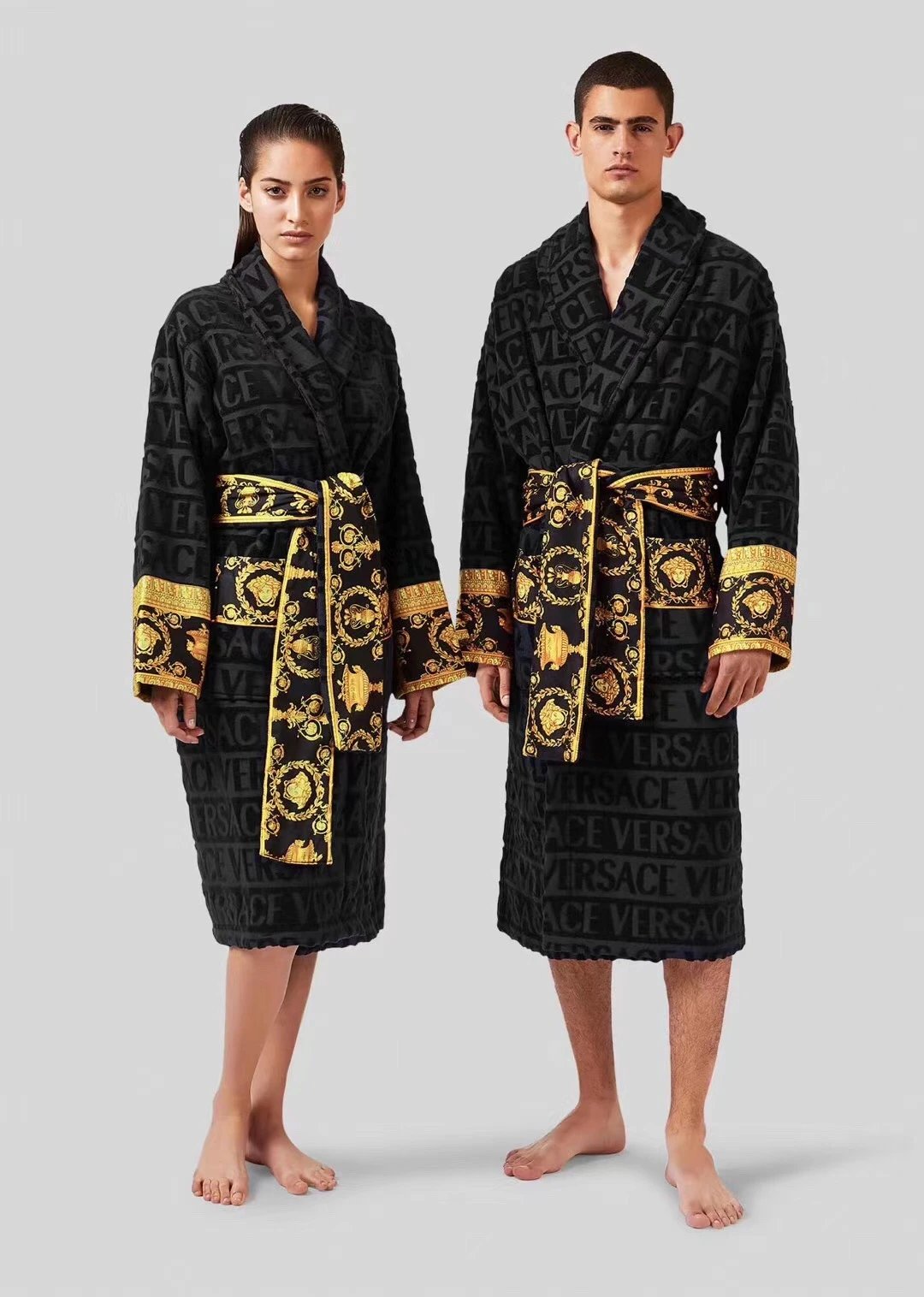 Bathrobe absorbent couple bathrobe long quick-drying